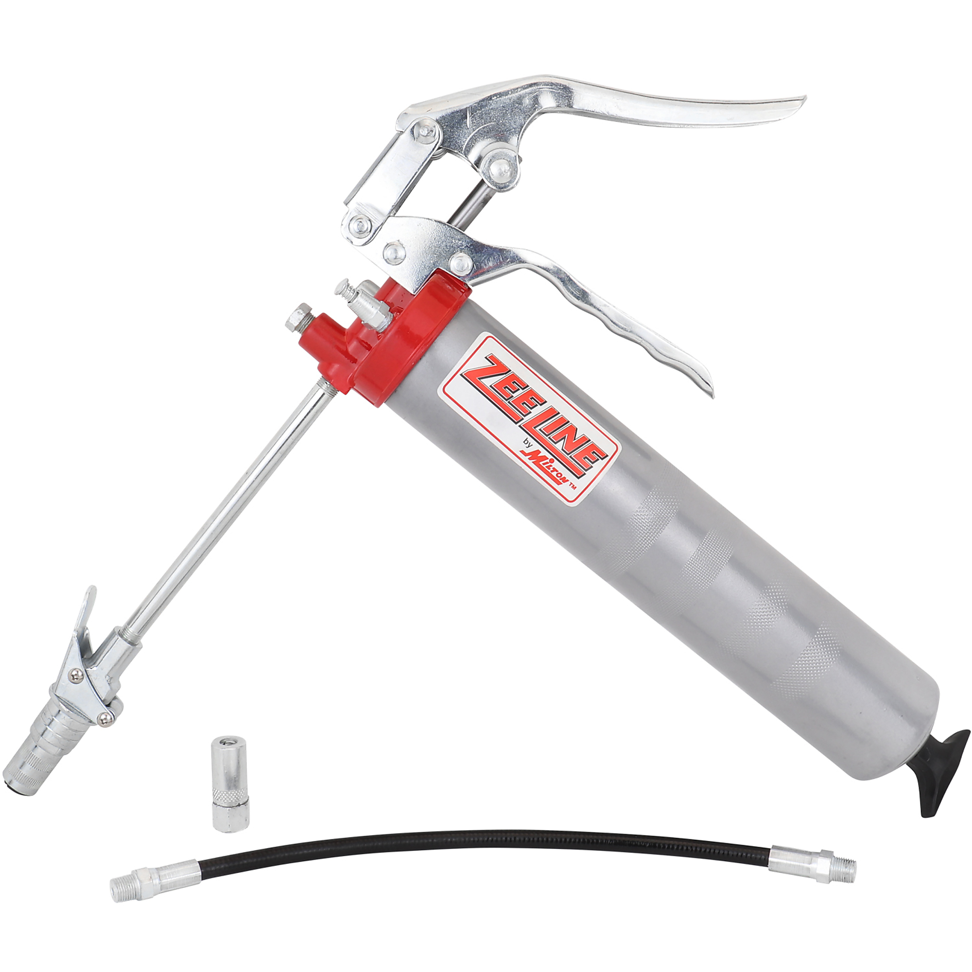 Zee Line Heavy-Duty Pistol Action Grease Gun — 6,000 psi, Aluminum Cast Head, 14oz Cartridges, Locking Coupler, Model# ZEHD5-LC